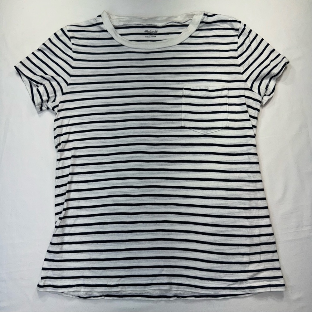 ✨2xHOST PICK✨Madewell Short Sleeve Striped Pocket Tee